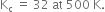 straight K subscript straight c space equals space 32 space at space 500 space straight K.