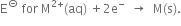 straight E to the power of circled dash space for space straight M to the power of 2 plus end exponent left parenthesis aq right parenthesis space plus 2 straight e to the power of minus space space rightwards arrow space space straight M left parenthesis straight s right parenthesis.