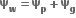 bold capital psi subscript bold w bold equals bold capital psi subscript bold p bold plus bold capital psi subscript bold g