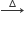 rightwards arrow with increment on top