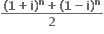 fraction numerator bold left parenthesis bold 1 bold plus bold i bold right parenthesis to the power of bold n bold plus bold left parenthesis bold 1 bold minus bold i bold right parenthesis to the power of bold n over denominator bold 2 end fraction