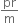 pr over straight m