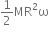 1 half MR squared straight omega