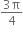 fraction numerator 3 straight pi over denominator 4 end fraction