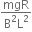 fraction numerator mgR over denominator straight B squared straight L squared end fraction