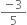 fraction numerator negative 3 over denominator 5 end fraction