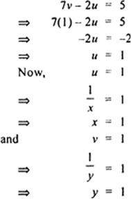 
Considering equationDividing both sides by xy, we getConsidering equa