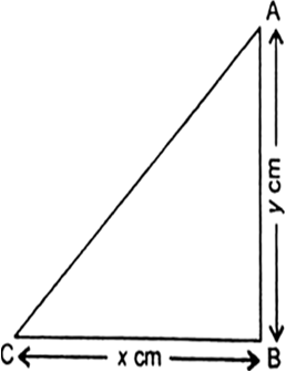 
Let the base of the triangle be x cm and altitude be y cm.Then, accor