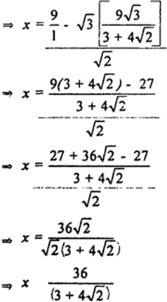 
From eqn. (i), we have
Substituting the value of eqn. (iii) in (ii), 