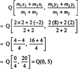 
Let P, Q and R be the three points which divide the line-segment join