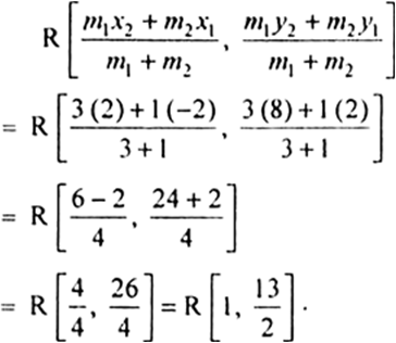 
Let P, Q and R be the three points which divide the line-segment join