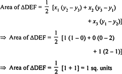 
Let A(0, -1), B(2, 1) and C(0, 3) be the vertices of ∆ABC. Let D, E