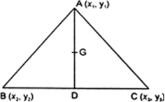 
We know that the centroid of a triangle divides each median of the tr