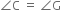 angle straight C space equals space angle straight G