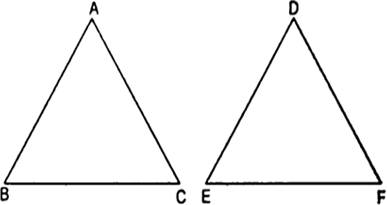 
Given: ∆ABC and ∆DEF such that ∆ABC ~ ∆DEF and ar(∆ABC) = a