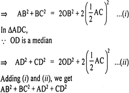 
Given: ABCD is a parallelogram in which AC and BD are diagonals which