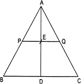 
Given: ∆ABC in which P and Q are points on sides AB and AC respecti