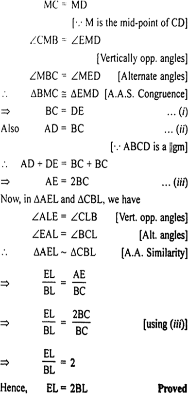 
In ∆BMC and ∆EMD, we have
