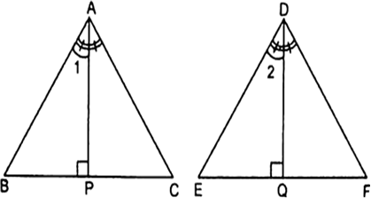 
(i) Given: ∆ABC and ∆DEF such that ∆ABC ~ ∆DEF. AP and DQ are