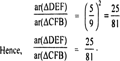 
In ∆ADE and ∆ABCComparing (ii) and {iii), we have
