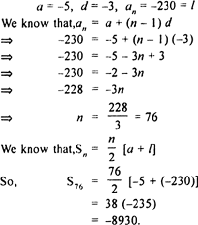 
Let ‘a’ be the first term and d the common difference then,
