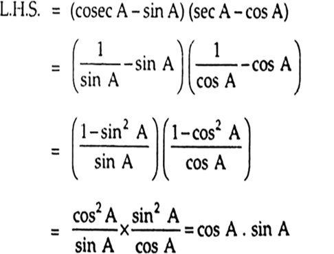 
Hence, L.H.S. = R.H.S.
