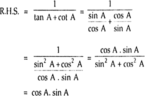 
Hence, L.H.S. = R.H.S.
