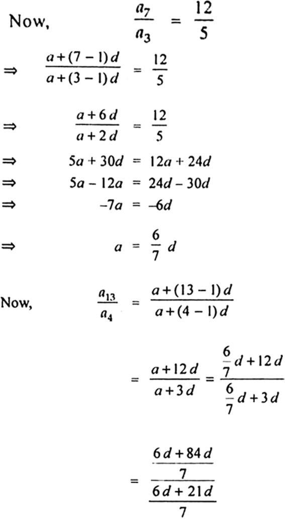 
Let ‘a’ be the first term and the common difference of the A .P.?