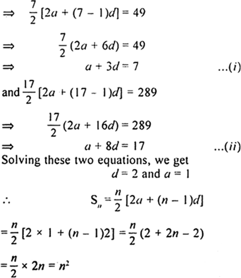 
Let ‘a’ be the first term and ‘d’ be the common difference of