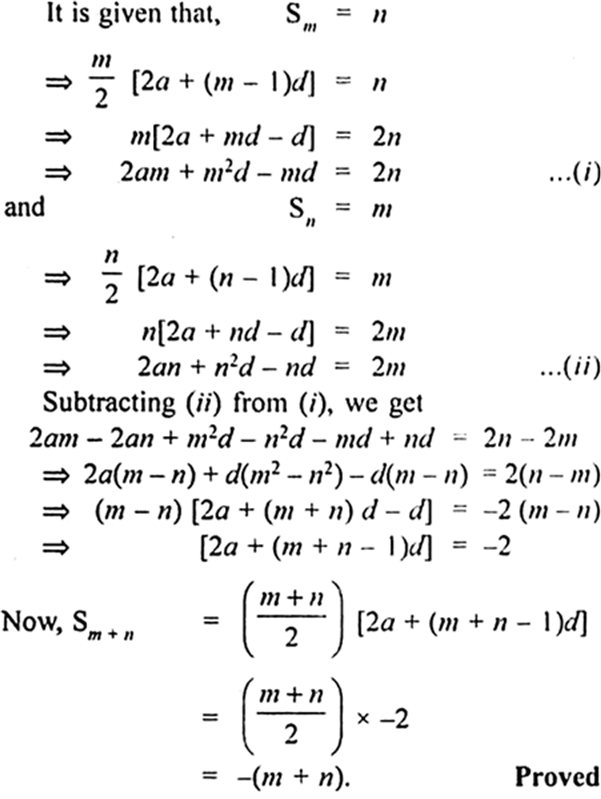 
Let ‘a’ be the first term and ‘d’ the common difference of th