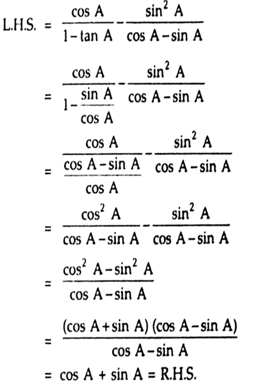 
Hence, L.H.S. = R.H.S.
