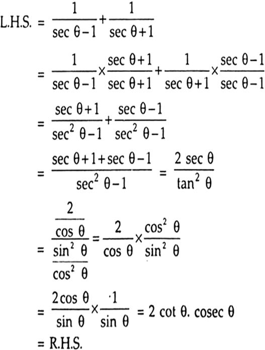 
Hence, L.H.S. = R.H.S.
