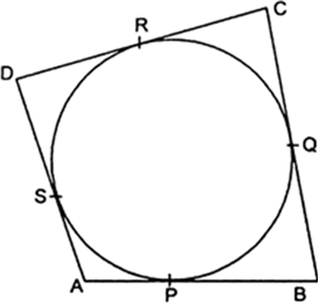 
Since, tangents drawn from an exterior point to a circle are equal in