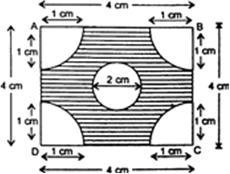 
We have,(i) Side of square = 4 cm∴ Area = (side)2 = 16 cm2(ii) Dia