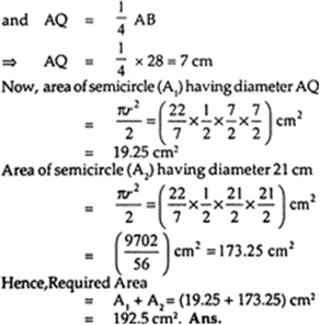 
It is given that: AB = 28 cm 
