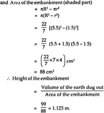 
Let r m be the radius and h cm be the height of the well (cylindrical