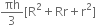 πh over 3 left square bracket straight R squared plus Rr plus straight r squared right square bracket