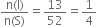 fraction numerator straight n left parenthesis straight I right parenthesis over denominator straight n left parenthesis straight S right parenthesis end fraction equals 13 over 52 equals 1 fourth