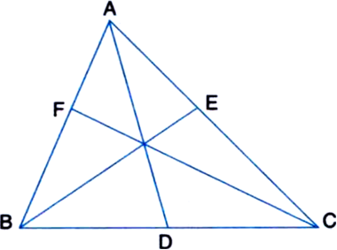 
From example 8 above,AB + AC >  2AD    ...(1)Similarly,BC + BA