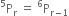 straight P presuperscript 5 subscript straight r space equals space straight P presuperscript 6 subscript straight r minus 1 end subscript