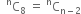 space space straight C presuperscript straight n subscript 8 space equals space straight C presuperscript straight n subscript straight n minus 2 end subscript