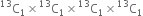 straight C presuperscript 13 subscript 1 cross times straight C presuperscript 13 subscript 1 cross times straight C presuperscript 13 subscript 1 cross times straight C presuperscript 13 subscript 1