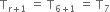 straight T subscript straight r plus 1 end subscript space equals space straight T subscript 6 plus 1 end subscript space equals space straight T subscript 7