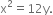 straight x squared equals 12 straight y.