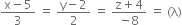 fraction numerator straight x minus 5 over denominator 3 end fraction space equals space fraction numerator straight y minus 2 over denominator 2 end fraction space equals space fraction numerator straight z plus 4 over denominator negative 8 end fraction space equals space left parenthesis straight lambda right parenthesis