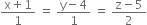 fraction numerator straight x plus 1 over denominator 1 end fraction space equals space fraction numerator straight y minus 4 over denominator 1 end fraction space equals space fraction numerator straight z minus 5 over denominator 2 end fraction