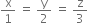 straight x over 1 space equals space straight y over 2 space equals space straight z over 3