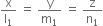 straight x over straight l subscript 1 space equals space straight y over straight m subscript 1 space equals space straight z over straight n subscript 1