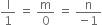 straight l over 1 space equals space straight m over 0 space equals space fraction numerator straight n over denominator negative 1 end fraction