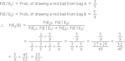 Example 16 - Bag I contains 3 red, 4 black balls while Bag II